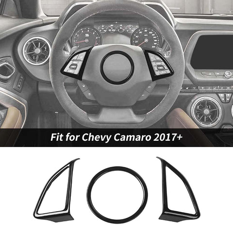 For 2017+ Chevrolet Camaro Steering Wheel Cover Trim