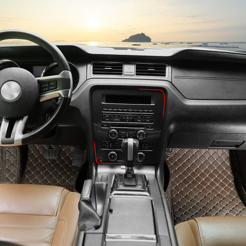 For 2009-2013 Ford Mustang Interior Central Control CD Navigation Panel Trim Cover