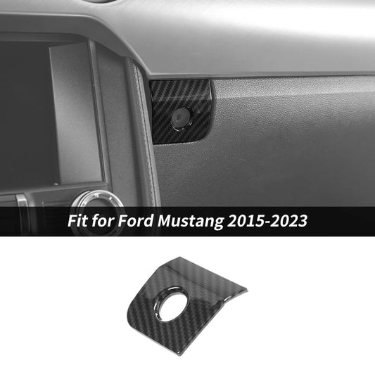 For 2015-2023 Ford Mustang Dash Passenger Storage Box Switch Cover Bezel