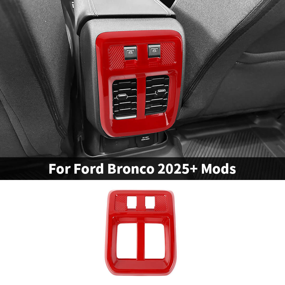 For 2025+ Ford Bronco Interior Rear Air Conditioning Vent Panel Trim Cover