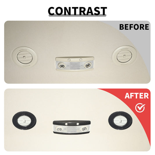 For 2011+ Dodge Durango Roof Air Vent Reading Light Panel Decor Cover Trim Kit