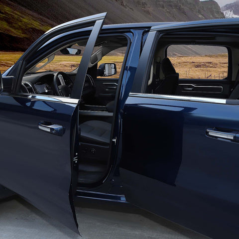 For 2018+ Dodge RAM 1500 Car Window Sills Decor Bars Trims Strip Moldings