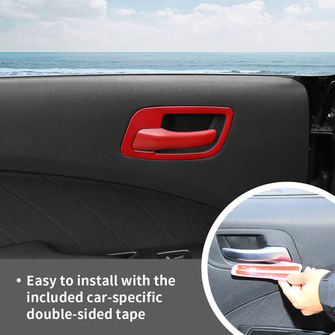 For 2011+ Dodge Charger/Chrysler 300C Interior Door Handle Ring Bowl Frame Decor Cover Trim Bezels