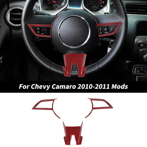 For 2010-2011 Chevy Camaro Center Console Steering Wheel Cover Trim Decor
