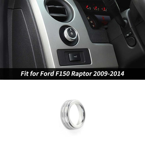 Interior Headlight Switch Knob Ring Trim Bezel For Ford F150 Raptor 2009-2014 Accessories | Cherocar