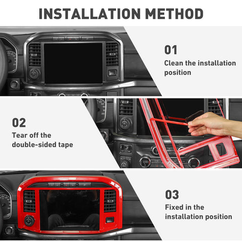 11 x Interior Decoration Trim Kit For 2021+ Ford F150｜CheroCar  ( Don't fit F150 2023 hybrid ）