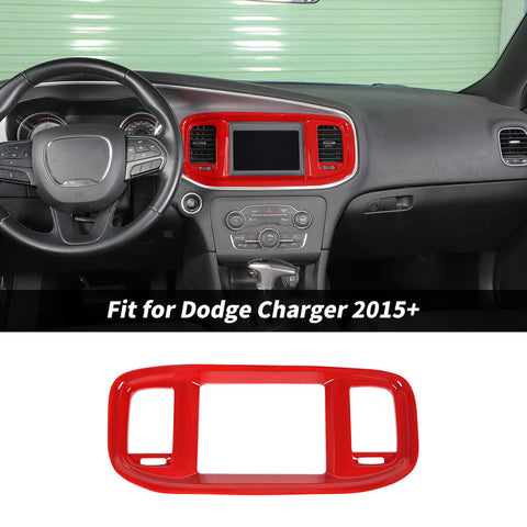 For 2015+ Dodge Charger Interior GPS Navigation Panel Cover Trim