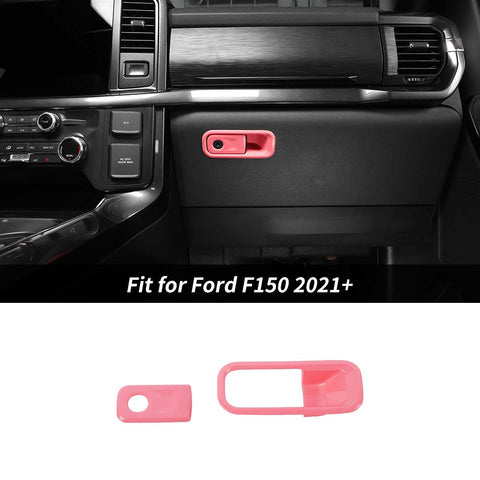 Co-pilot Storage Box Handle Cover Trim Bezels For Ford F150 2021+ Accessories | CheroCar