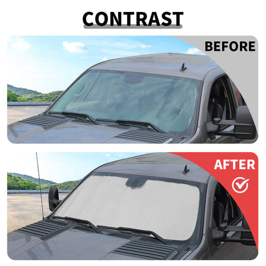 For 2007-2013 Chevy Silverado/GMC-SIERRA Front Windshield Sunshade Reflective Car Sun Shade Visor