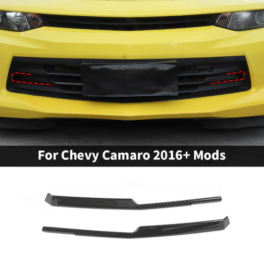 For 2016+ Chevy Camaro Front Middle Mesh Grille Cover Trim Strip