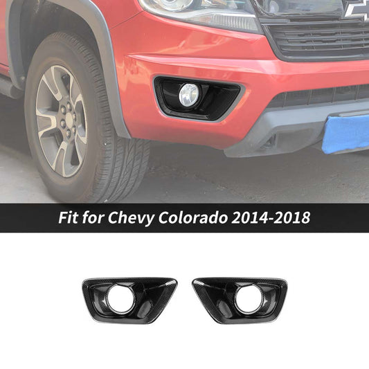 Front Fog Light Covers Lamp Trim Decoration For Chevy Colorado 2014-2018 Accessories | CheroCar