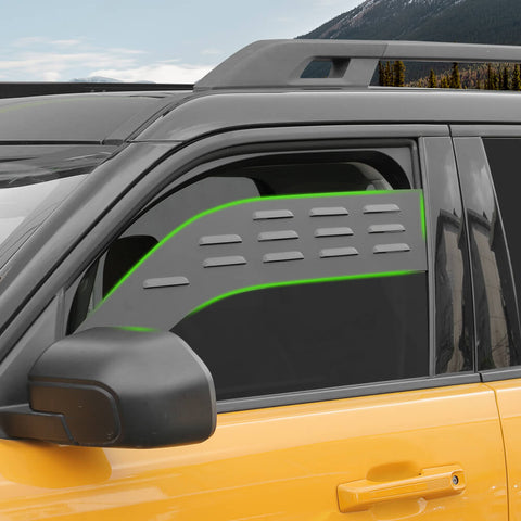 For 2021+ Ford Bronco Sport Front Rear Window Glass Louver Air Vent Outlet Panel