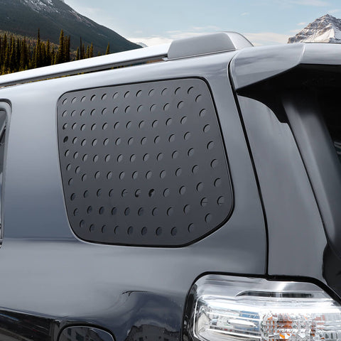 For 2010-2023 Toyota 4Runner Rear Triangular Window Glass Plate Trim Decor Cover Bezels