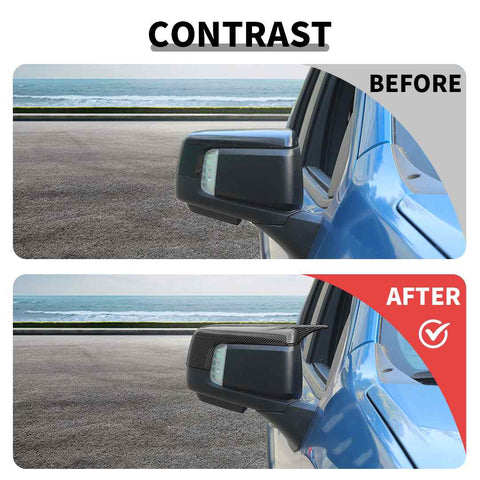 For 2019+ GMC Sierra 1500  Side Rearview Mirror Cap Cover Trim Ox Horn