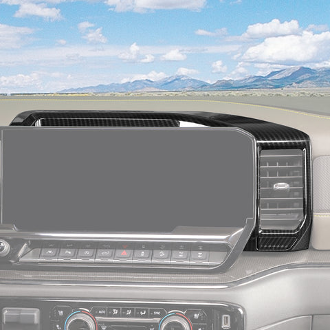 For 2022+ Chevy Silverado 18 x Inner Center Console Dash & Door Handle Trim Cover Kit