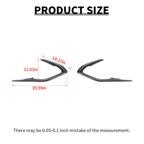 For 2016+ Chevy Camaro Inner Car Door V-Shape Cover Trim Strip