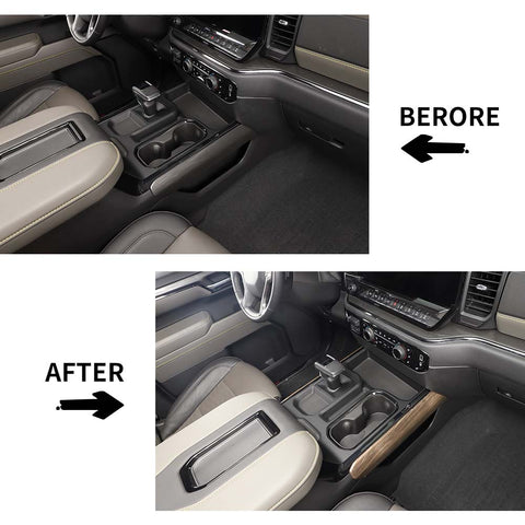 Center Console Gear Shift Side Cover Trim For Chevy Silverado 2022+ Accessories | CheroCar