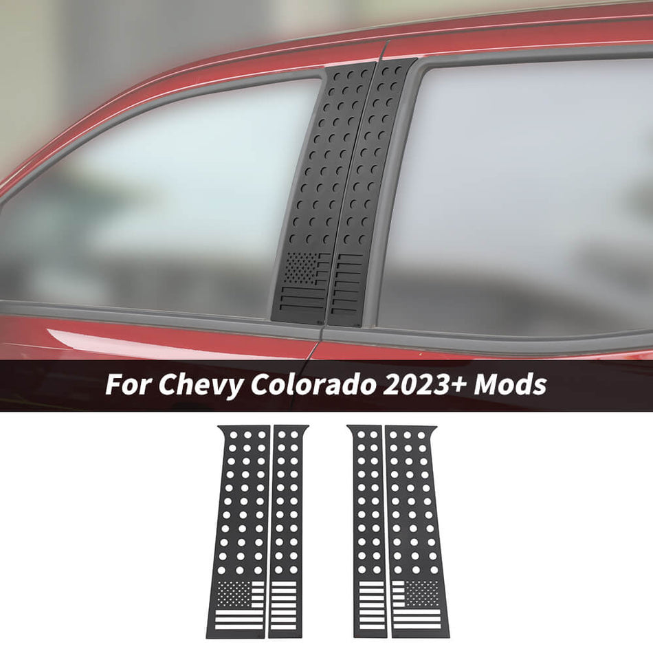 For 2023+ Chevy Colorado/GMC-CANYON Aluminum Alloy Window B-Pillar Panel Trim Cover