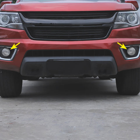 For 2014-2020 Chevy Colorado/2014-2022 GMC/CANYON Smoked Black Front Fog Lamp Light Trim Cover
