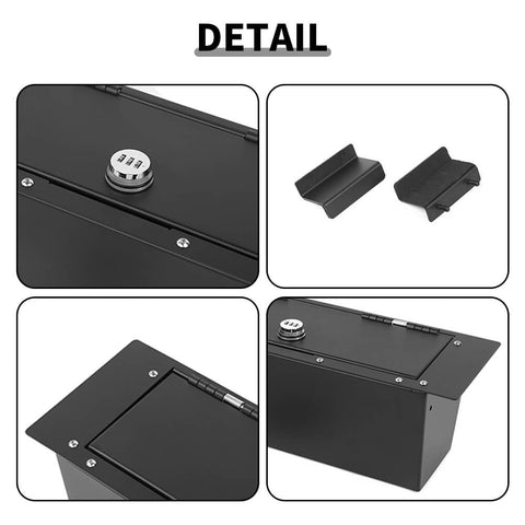 For Ford 2021+ Ford Bronco Under Rear Seat Locking Safe Storage Box