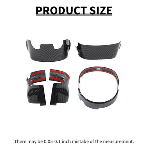 For 2015+ Dodge Challenger/Chrysle 300C/2011+ Charger/2014+ Durango Electric Adjust Steering Wheel Base Cover Trim