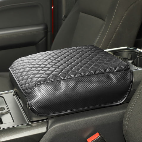For 2021+ Ford F150 Leather Center Console Armrest Box Pad Cover Protector