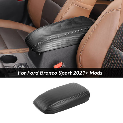 For 2021+ Ford Bronco Sport Console Armrest Storage Box Panel Trim Decor Cover