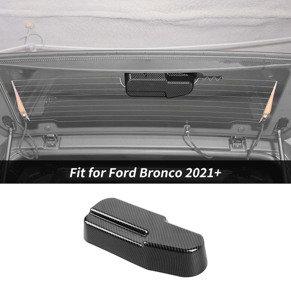 For 2021+ Ford Bronco Carbon Fiber Rear Wiper Inner Cover Trim Molded Decor