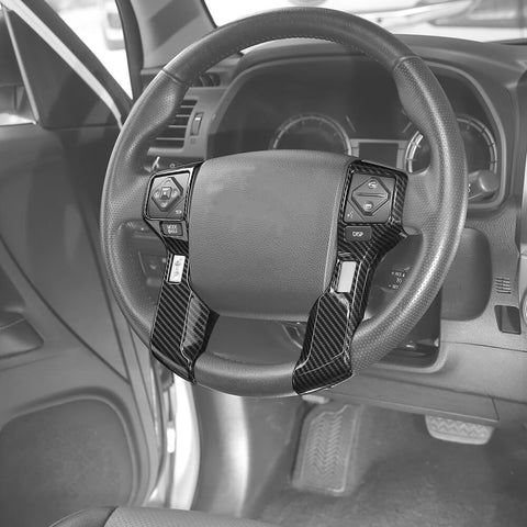 For 2010-2023 Toyota 4Runner Steering Wheel Cover Decoration Trim High Version
