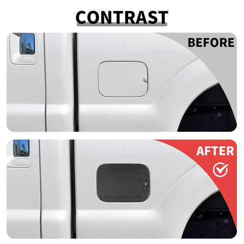 For 2008-2016 Ford F250/F350/F450/F550 Gas Cap Fuel Door Gas Tank Cover Trim