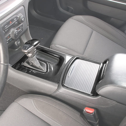 For 2015+ Dodge Charger 4 x Gear Shift Panel Shift Knob Cup Holder Panel Trim Decor
