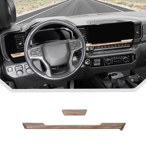 For 2022+ Chevy Silverado Interior Center Console Dash Panel Trim Overlay