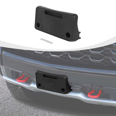 For 2022+ Chevy Silverado ZR2 Front Bumper License Plate Frame Bracket Holder