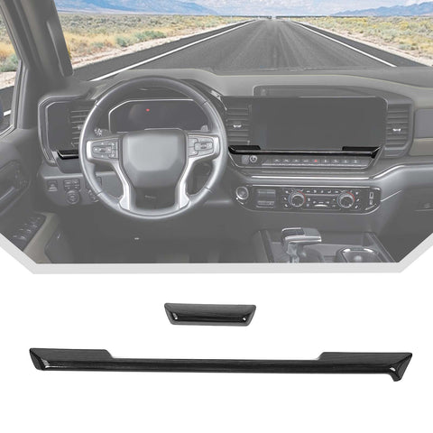 For 2022+ Chevy Silverado Interior Center Console Dash Panel Trim Overlay