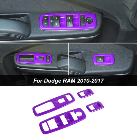 Window Lift Switch Panel Cover Trim for Dodge Charger 2011+ & Durando 2011+ & Ram 2010-2017｜CheroCar