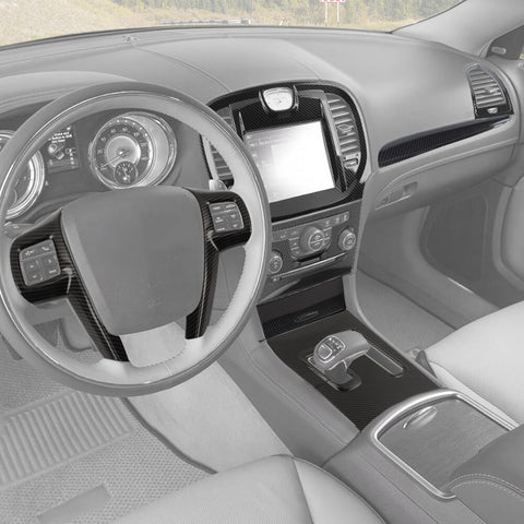 For 2011-2014 Chrysle 300/300C Interior Center Console Decoration Cover Trim Kit