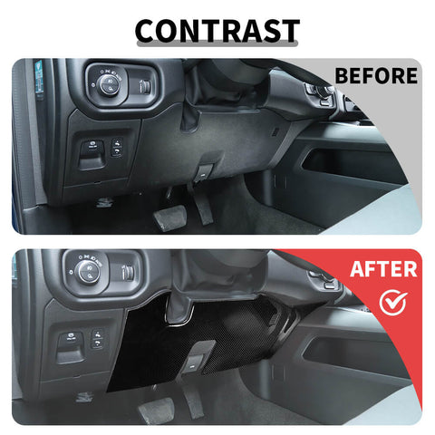 For 2018+ Dodge RAM Steering Wheel Under Anti-kick Panel Trim Cover