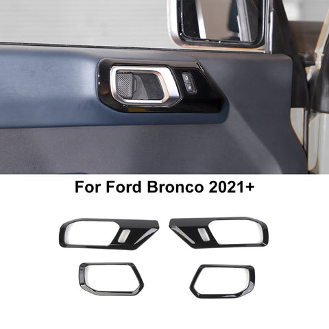 Interior Door Handles Bowl Cover Trim Bezels for Ford Bronco 2021+ Accessories｜CheroCar