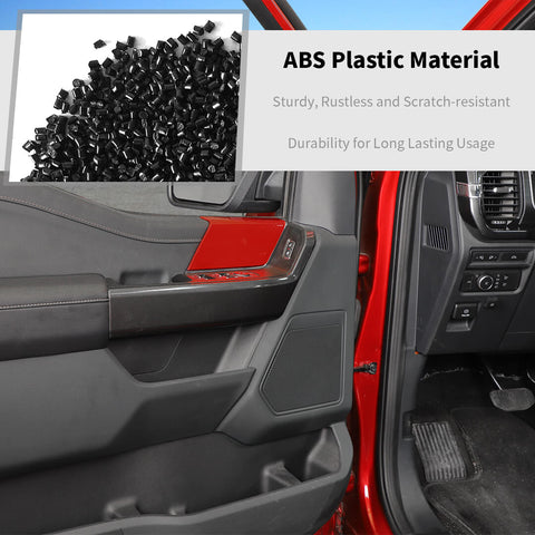 For 2021+ Ford F150 Interior Front Door Panel Handles Cover Trim (2 pcs)