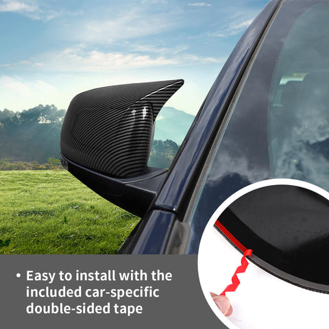 For 2011-2020 Dodge Durango Side Door Rearview Mirror Cover Trim Shell