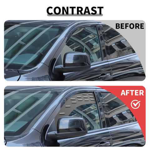 For 2011+ Dodge Durango Rear Window Glass Louvers Panel Air Vent Trim