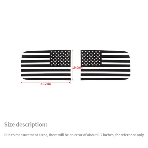 Rear Triangular Window Glass Sticker Cover For Dodge Ram 1500 2018+ US Flag Accessories | CheroCar