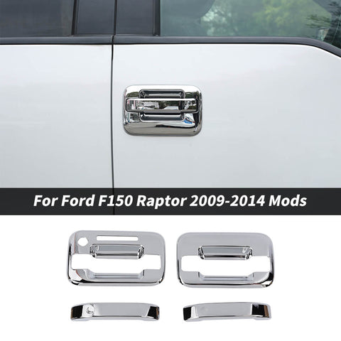 For 2009-2014 Ford F150 Raptor Exterior Outer Door Handle Bowl Cover Trim