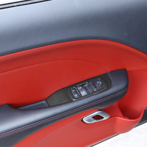 For 2015+ Dodge Challenger Steering Dash Central Console Trim Cover Kit