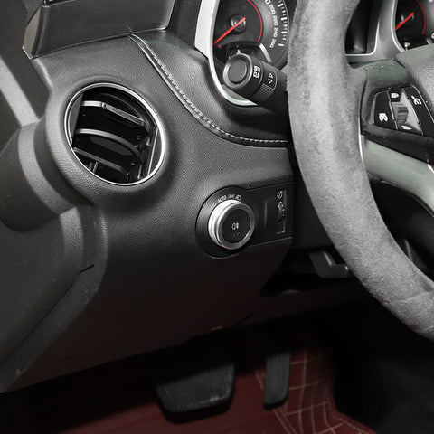 For 2010-2015 Chevy Camaro Center Headlight Switch Button Knob Ring Trim