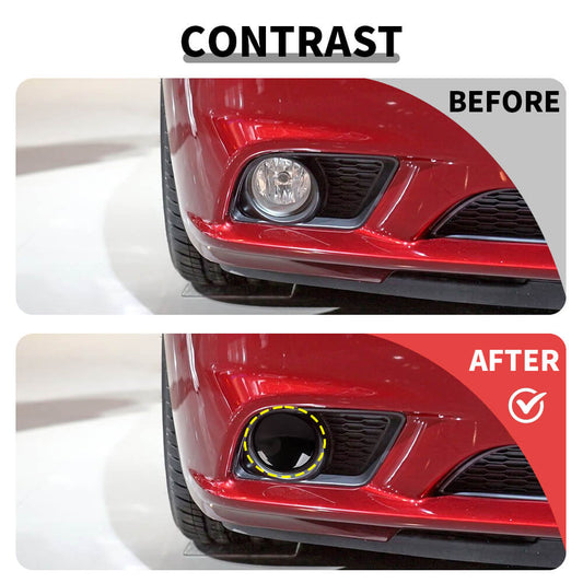 For 2011-2014 Dodge Charger Front Bumper Fog Light Lamp Decor Cover Trim Bezels