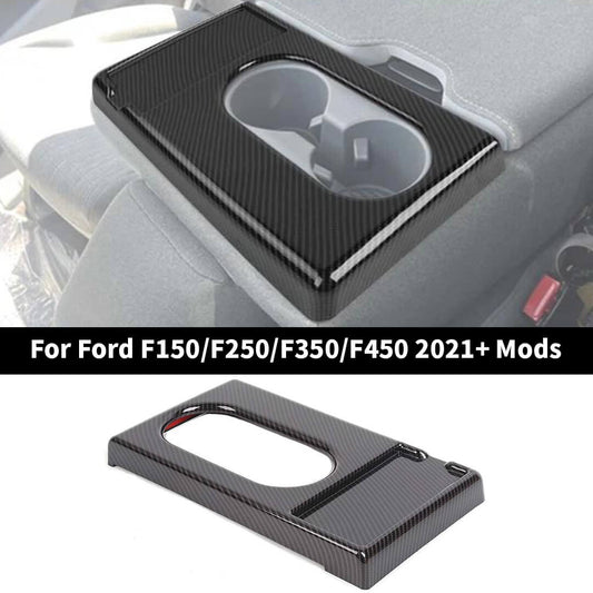 For Ford F150 (2021+) & F250/F350/F450 (2023+) Front Center Console Cup Holder Cover Trim – Fits Front Bench Seat Models Only