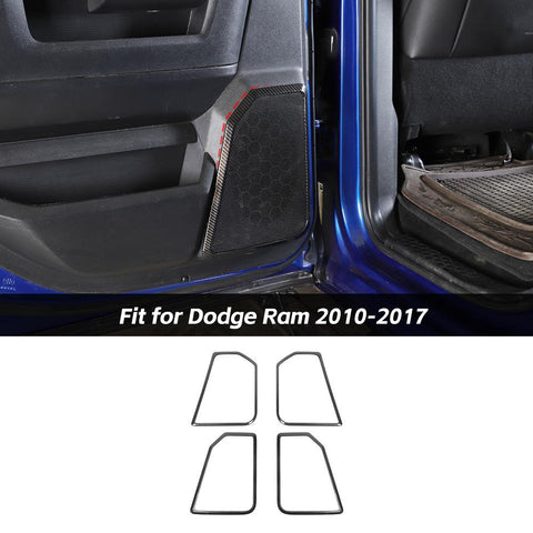 For 2010-2017 Dodge Ram Interior Door Sides Speaker Trim Horn Cover