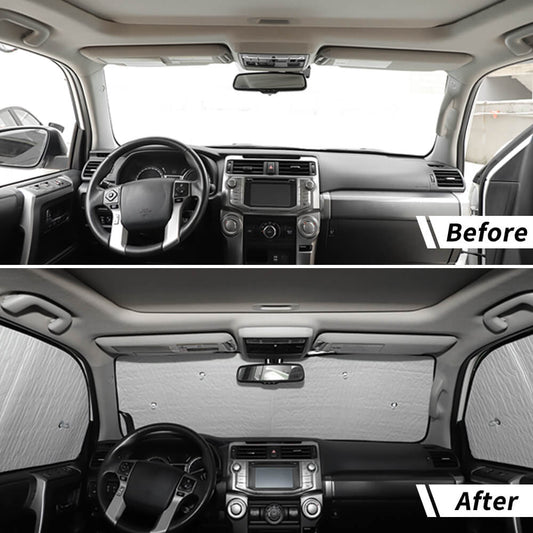 For 2010-2023 Toyota 4Runner 8 x Car Window Windshield Sunshade Sun Visor Cover