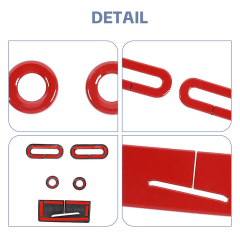 For 2009-2014 Ford F150 Raptor Headrest & Seat Belt Adjustment Cover Trim Decor
